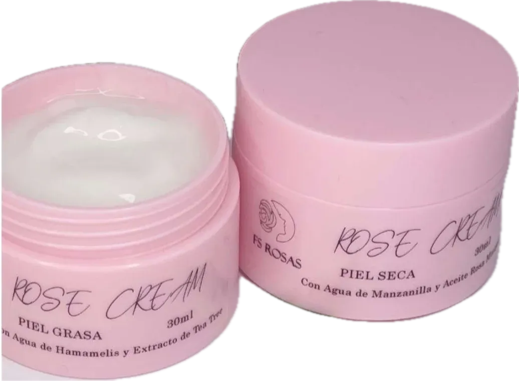 Crema facial de FS Rosas para piel seca
