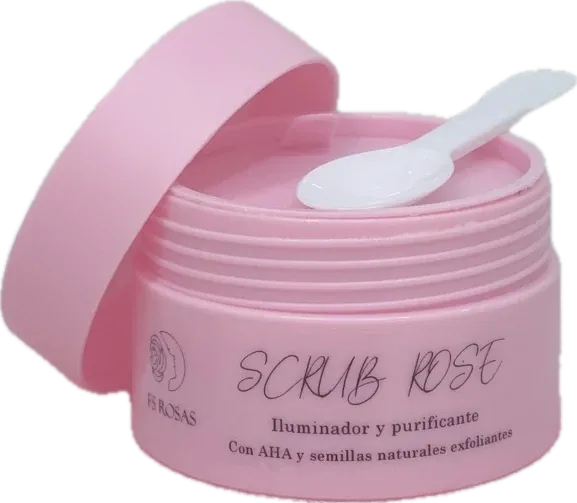 Exfoliante de ácido glicólico y semillas naturales Scrub de FS Rosas